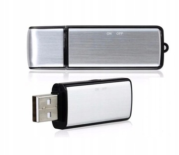 MINI DYKTAFON PODSŁUCH SZPIEGOWSKI WAZ PENDRIVE