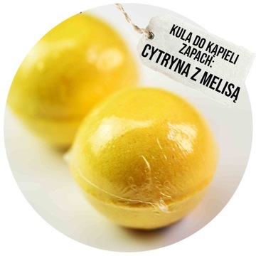 KULA DO KĄPIELI z glinką handmade CYTRYNA I MELISA