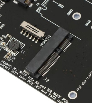 Карта адаптера M.2 NGFF MSATA SSD на 2,5-дюймовый SATA 3.0