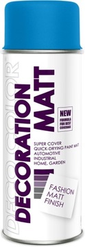 SPRAY LAKIER W SPREJU DECO MATT 400ML NIEBIESKI J.