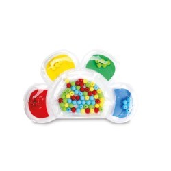 Sensoryczne sortowanie kuleczek - kwiatek EMPIS