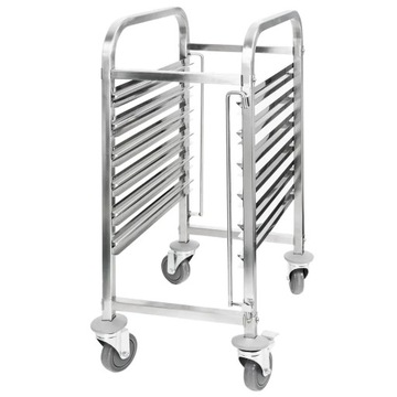 Wózek transportowy na tace pojemniki GN stalowy 6 TAC 95x55 cm Mega-M
