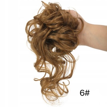 ПРИСОЕДИНЕННЫЙ пучок на резинке, ТОЛСТАЯ шиньон, наращивание, локоны