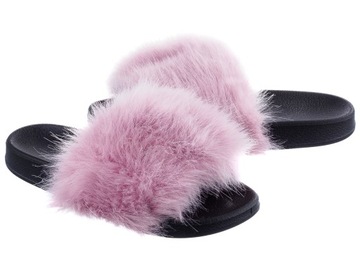 KLAPKI Z FUTERKIEM CIEPŁE KAPCIE MIĘKKIE FUTERKO