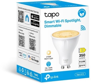 Умная лампа TP-LINK Tapo L610 2,9 Вт GU10
