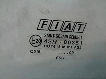 FIAT PANDA 2 II 1.1 03-12 SKLO (OKNO) LEVÝ ZADNÍ