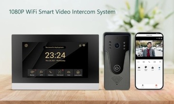 7-дюймовый сенсорный экран TUYA Video WIFI Домашняя система внутренней связи