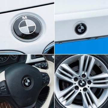 Набор эмблем BMW из 7 предметов из углеродного волокна