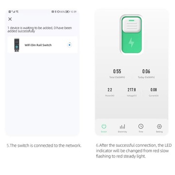 Умный переключатель Tuya Wi-Fi автоматический