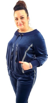 Bluza Glamour WELUR Lampas Granat Plus Size roz 62