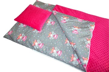 ŚPIWÓR KOŁDERKA POŚCIEL DO PRZEDSZKOLA + WORECZKI