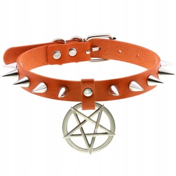 Got Hip Hop Rock pentagram Choker naszyjnik czoker