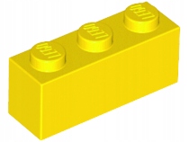 LEGO 3622 Klocek 1x3 Żółty 362224 1szt NOWY