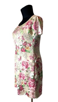 Betty Barclay sukienka wiosenna w pastelowe kwiaty 42/małe 44
