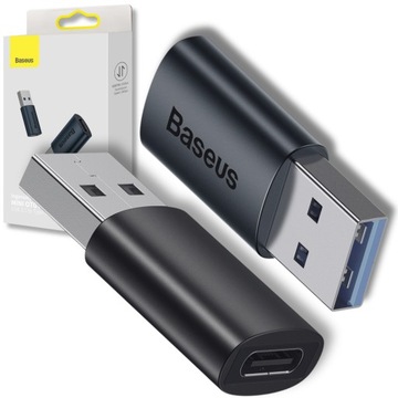 PRZEJŚCIÓWKA USB C NA USB 3.1 BASEUS ADAPTER KONWERTER OTG 10Gb/s 2,4A