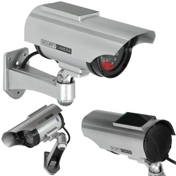 МАКЕТ КАМЕРЫ НАБЛЮДЕНИЯ СЕРЕБРЯНЫЙ С ПАНЕЛИ