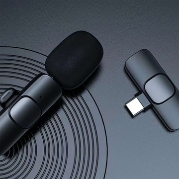 2 беспроводных петличных микрофона USB-C типа C для Android iOS для планшетов