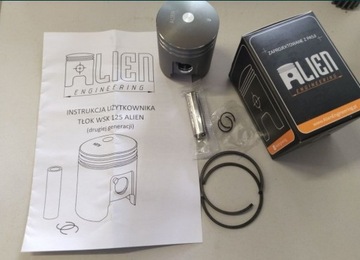 WSK 125 nowy tłok Alien + pierścienie sworzeń 52,00