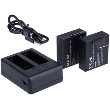 Ładowarka podwójna SJCAM +2x Bateria SJ4000 SJ5000