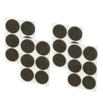 Podkładki filcowe, filc pod meble, fi 34, 24 szt.