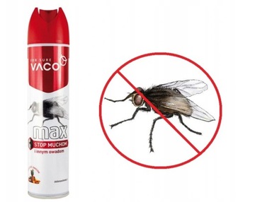 VACO środek SPRAY aerozol na MUCHY MAX 300ml