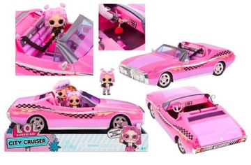 LOL Surprise OMG Samochód dla Lalki City Cruiser Auto Kabriolet Lalka Beeps