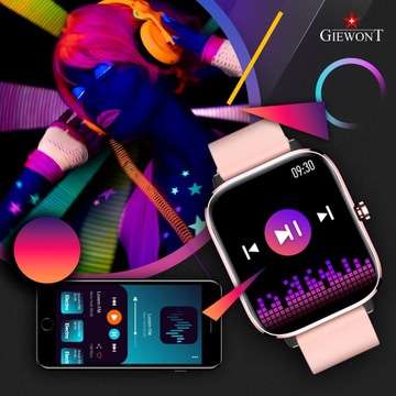 SMARTWATCH ЖЕНСКИЕ ЧАСЫ GIEWONT Dynamic GW230 ЗВОНКИ SMS Шаги Польский