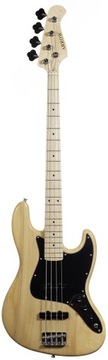 ARROW LOUISIANA 4 BASS NATURAL MAPLE BLACK GITARA BASOWA