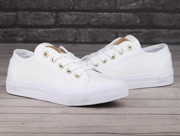 Buty, trampki damskie Lee AVA C WOMEN LOW WHITE GOLD