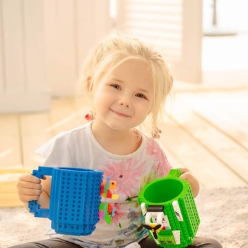 БОЛЬШАЯ КИРПИЧНАЯ КРУЖКА 350МЛ + НАБОР ДЕТСКИХ КЛУБКОВ для холода и тепла