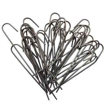 200x Szpilki stalowe do agrotkaniny geowłókniny J 15cm Metalowe Kotwy Kołki