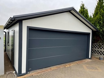 Гараж утеплен сэндвич-панелями до 35 м2.