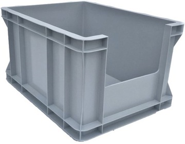 КОНТЕЙНЕР СО СМОТРОВЫМ ОКНОМ 400х300х220 СЕРЫЙ