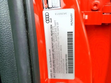 Audi A3 8V RS3 Limousine Facelifting 2.5 TFSI 400KM 2018 Audi RS3 Sportback 2018 2.5 Benzyna 400KM, zdjęcie 9