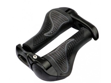 Велосипедные ручки, 2 противоскользящие ручки, профилированные велосипедные рожки, алюминиевая резина