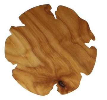 PODKŁADKA DREWNIANA POD TALERZ PLASTER DREWNA MATA LOFT 30 CM