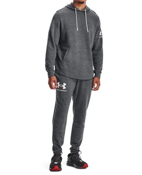 Under Armour spodnie dresowe męskie Rival Fleece Joggers szary rozmiar XXL