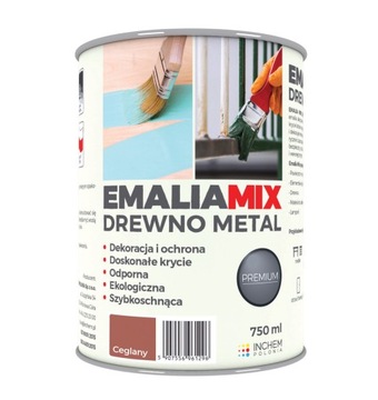 Краска по дереву и металлу Emaliamix 0,75л РАЗНЫЕ ЦВЕТА!