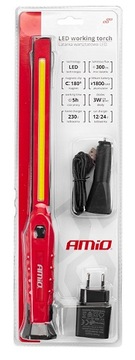 Lampka warsztatowa Latarka inspekcyjna LED COB AKU 1800mAh Robocza 300LM