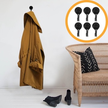 МАГНИТНЫЙ КРЮЧОК ПОВОРОТНЫЙ МАГНИТНЫЙ КРЮЧОК КРЮЧОК ДЛЯ ПАЛЬТО 6 ШТ.