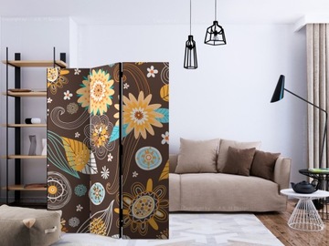 Настенная ширма Ажурные цветы 135х172