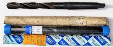 WIERTŁO DO METALU NWKc 15,5 HSS MK2 DIN345 POLSKIE FREZOWANE CZARNE NOWE