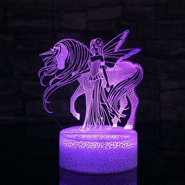 Lampka nocna Kucyk Jednorożec 3D LAMP LED