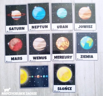 ПЛАНЕТЫ Солнечная система Развивающие доски x10