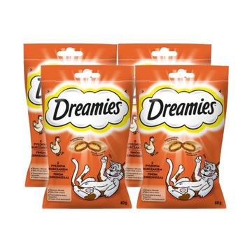 DREAMIES PRZYSMAK Z KURCZAKIEM DLA KOTA 4x60g