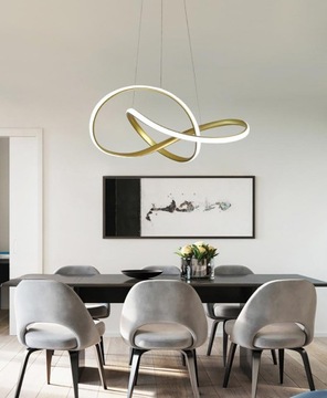 СОВРЕМЕННАЯ ПОДВЕСНАЯ ЛАМПА СВЕТОДИОДНАЯ ЛЮСТРА 48ВТ ДИСТАНЦИОННАЯ