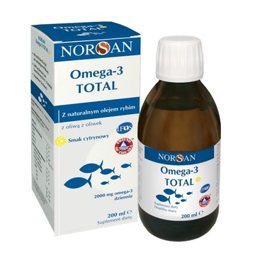Norsan Omega 3 Total smak cytrynowy płyn 200 ml
