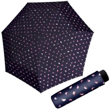 Parasolka damska Doppler manualna Fiber Fun Ptaki parasol kieszonkowy mini