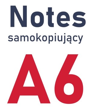 Notes samokopiujący A6, 80 kartek