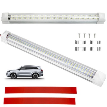 SAMOCHODOWA LISTWA ŚWIETLNA LED 12V 6000K BIAŁE ŚWIATŁO 2 PCS